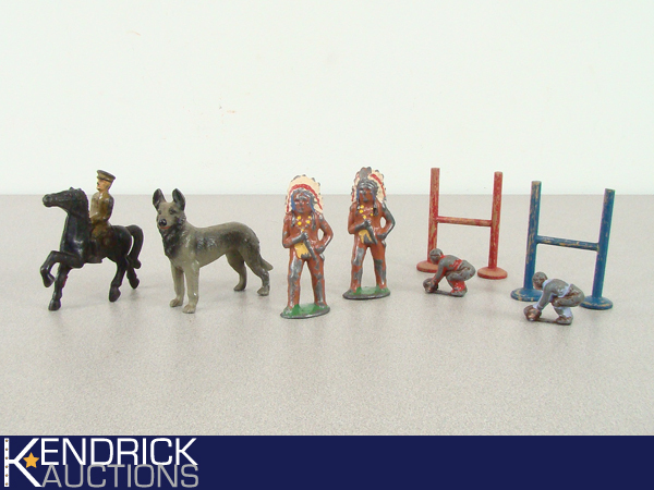 Lot of Antique Metal Toy Soldiers etc. Figures