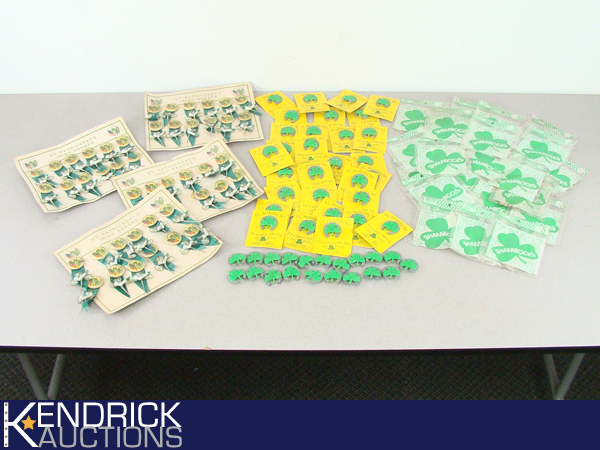 Large Lot of Vintage NOS St. Patricks Day Pins, etc.