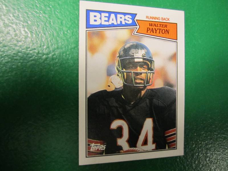 1987 Topps Walter Payton card...
