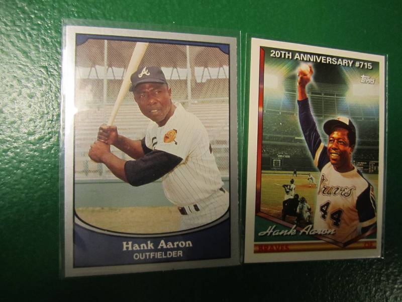 2 Hank Aaron cards...