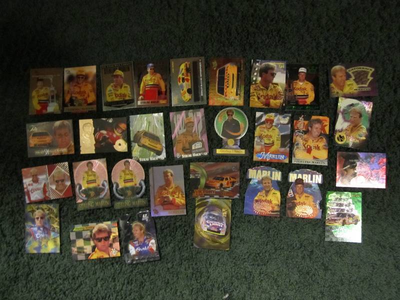 30 Sterling Marlin cards...