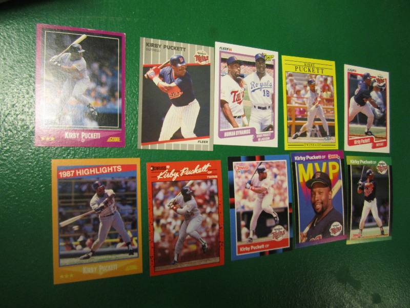 10 Kirby Puckett cards...