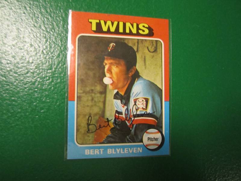 1975 Topps Bert Blyleven cards...