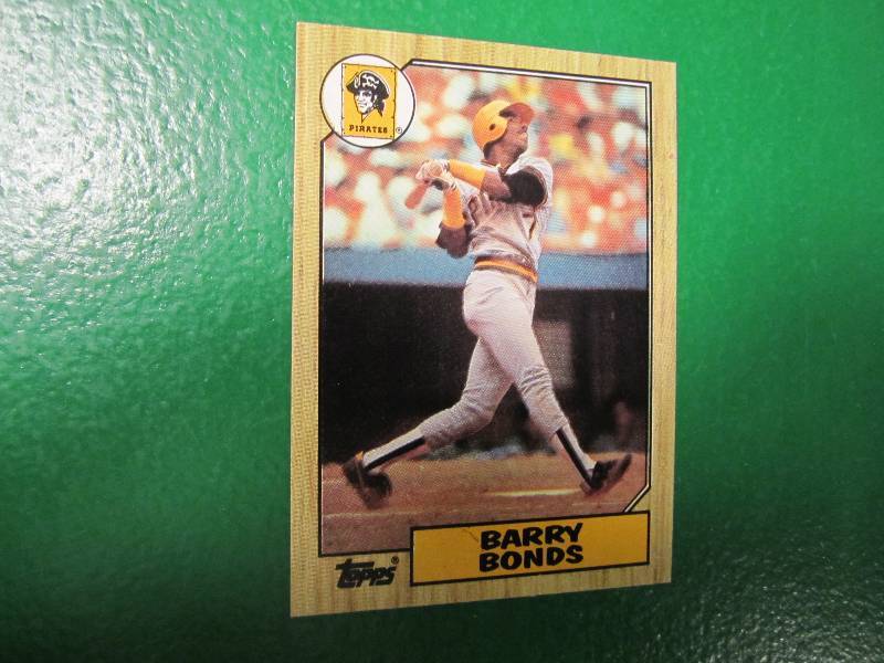 1987 Topps Barry Bonds rookie card...