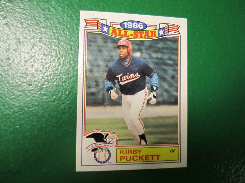 1987 Topps all star Kirby Puckett c...
