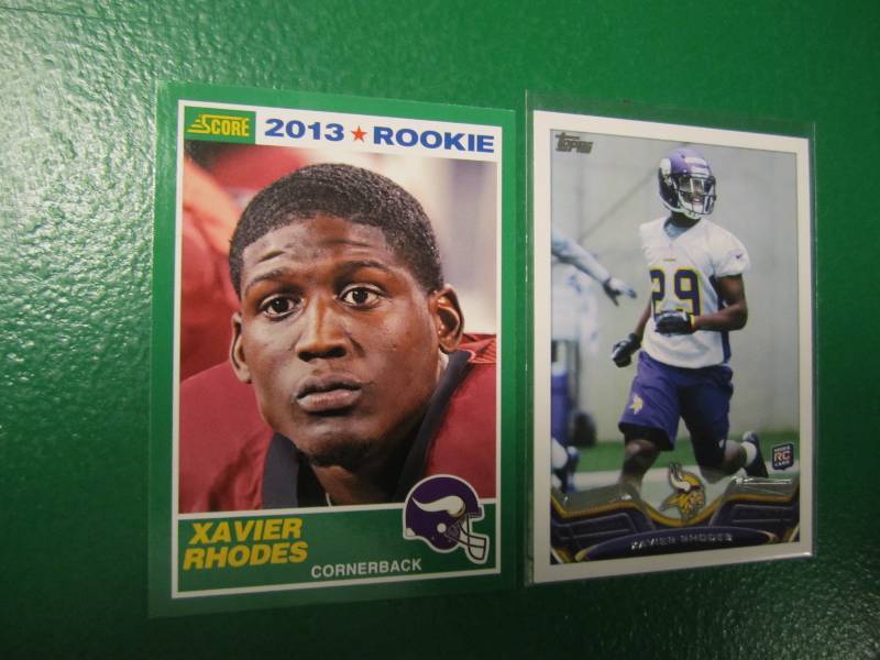 2 Xavier Rhodes rookie cards...