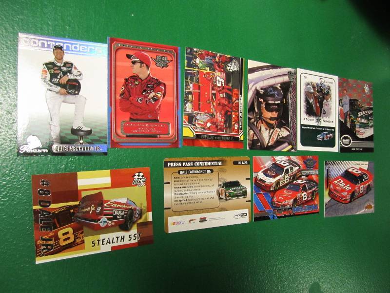 10 Dale Earnhardt Jr cards...