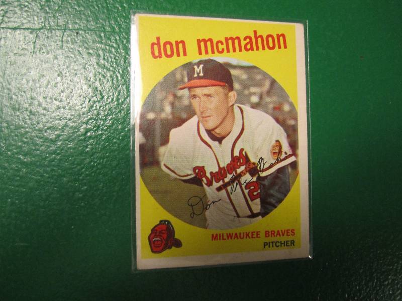 1959 Topps Don McMahon card...