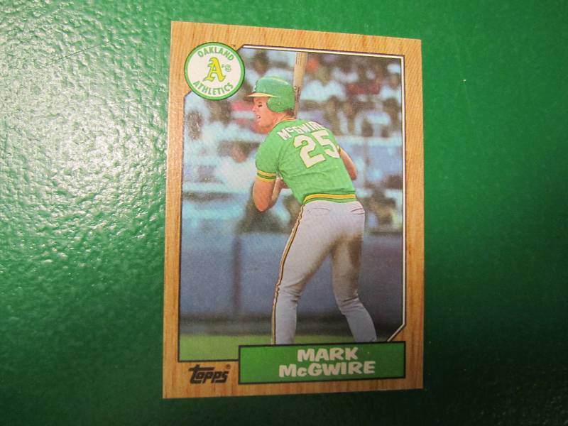 1987 Topps Mark McGwire card...