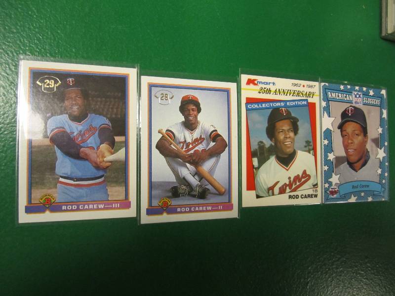 4 Rod Carew cards...