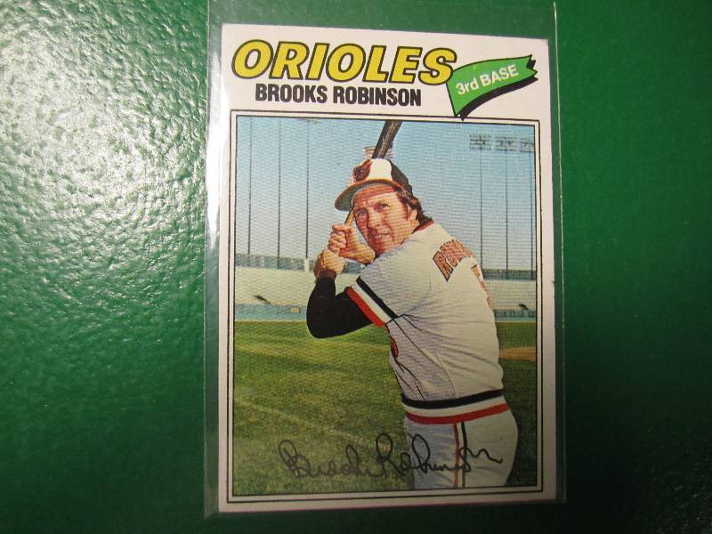 1977 Topps Brooks Robinson card...