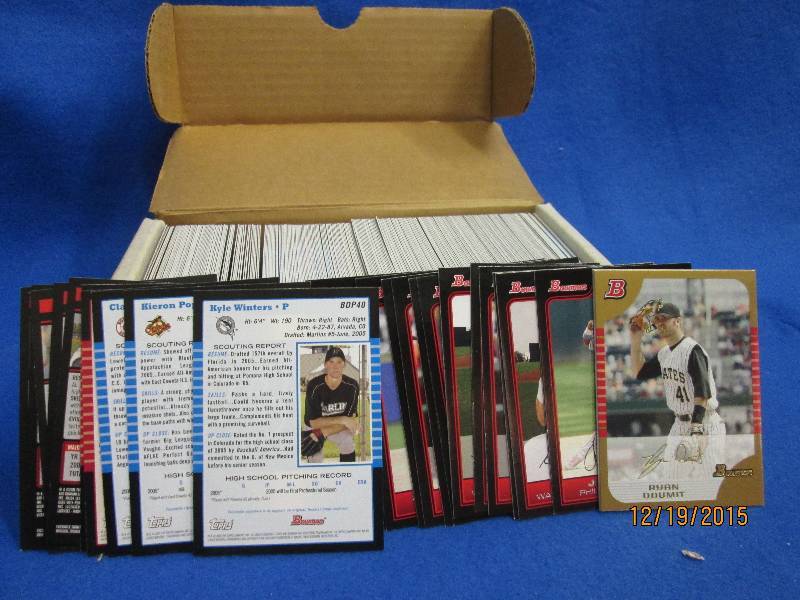 Box of 2006 Bowman baseball cards...
