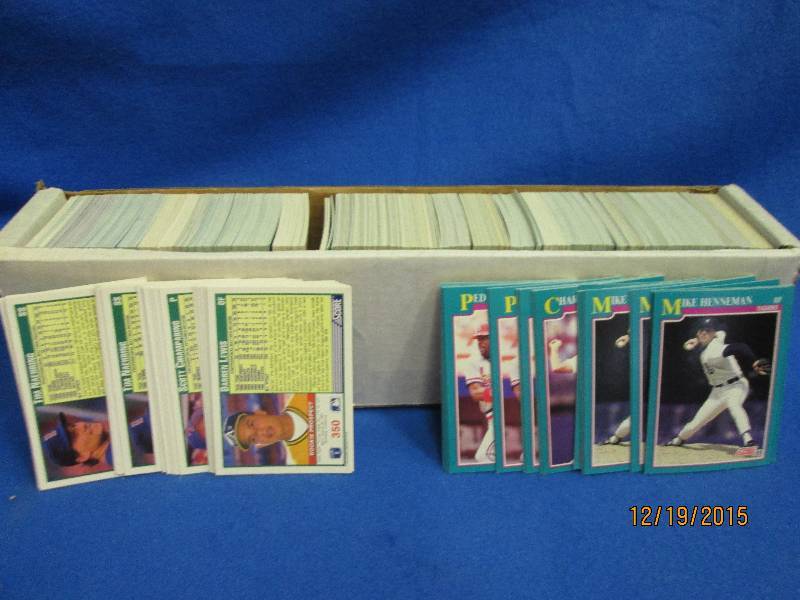 Box of 1991 Score baseball cards...