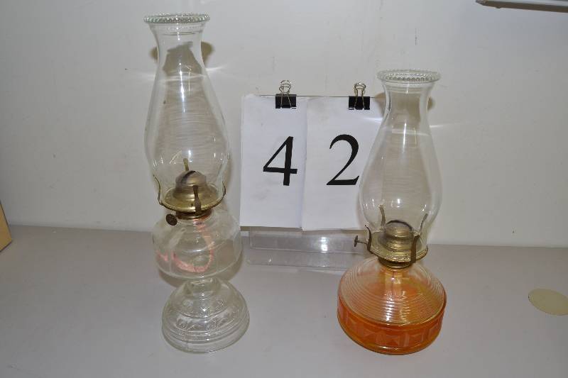lot 42 image: Oil Lamps