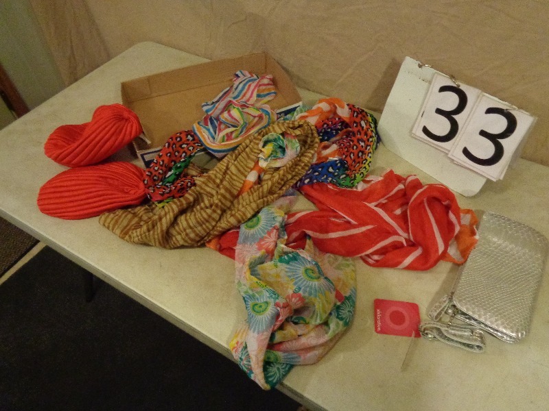 lot 33 image: New Wristlet and Scarves