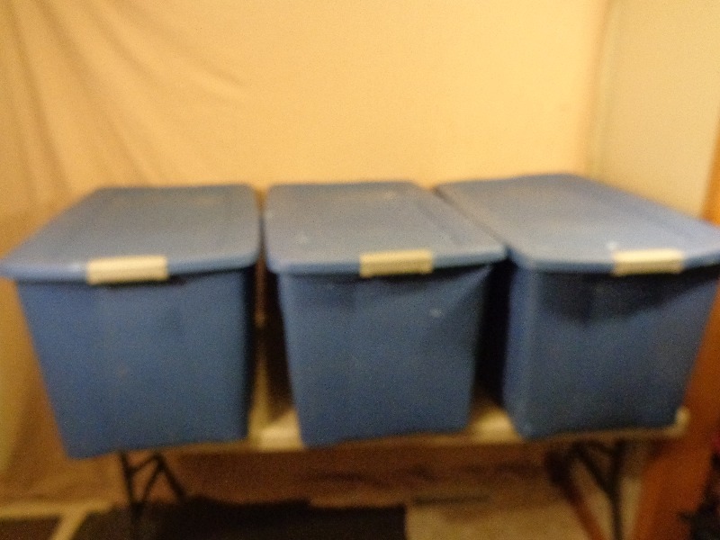 lot 71 image: 3 Large Totes with Lids