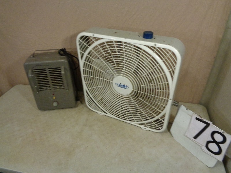 lot 78 image: Fan and Heater