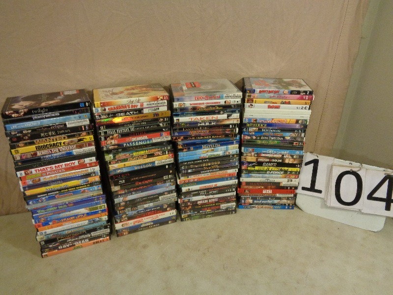 lot 104 image: Over 100 DVDs