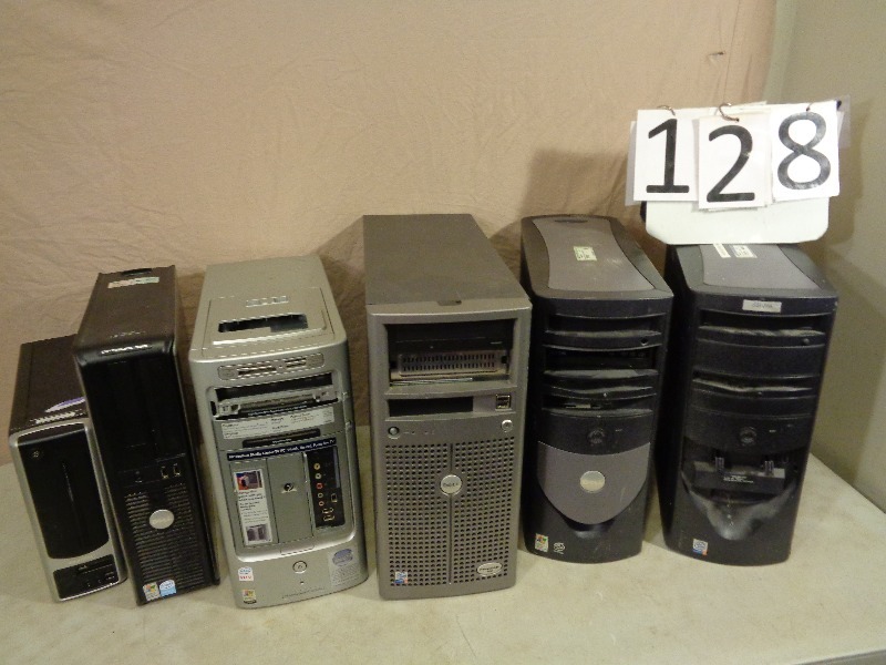 lot 128 image: 6 Computer Towers
