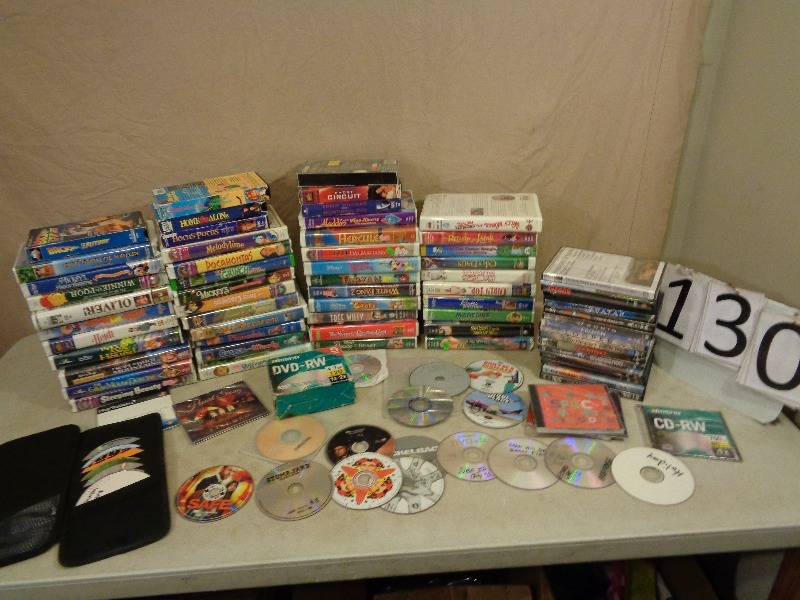 lot 130 image: Dvds, VHS Tapes, and More