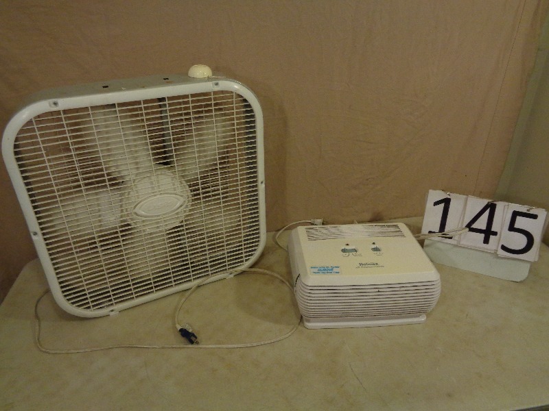 lot 145 image: Box Fan and Air Filter