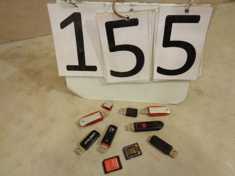 lot 155 image: Memory Sticks, Cards, and More