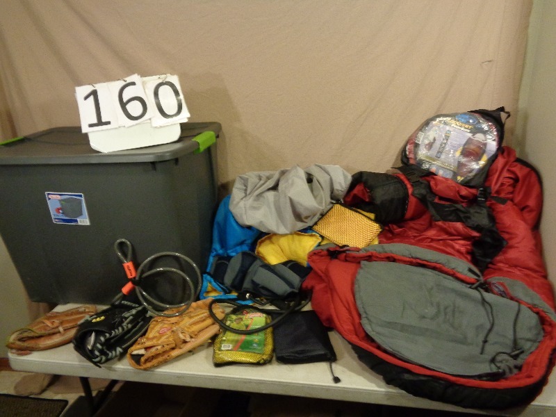 lot 160 image: Nice Sleeping Bag and More