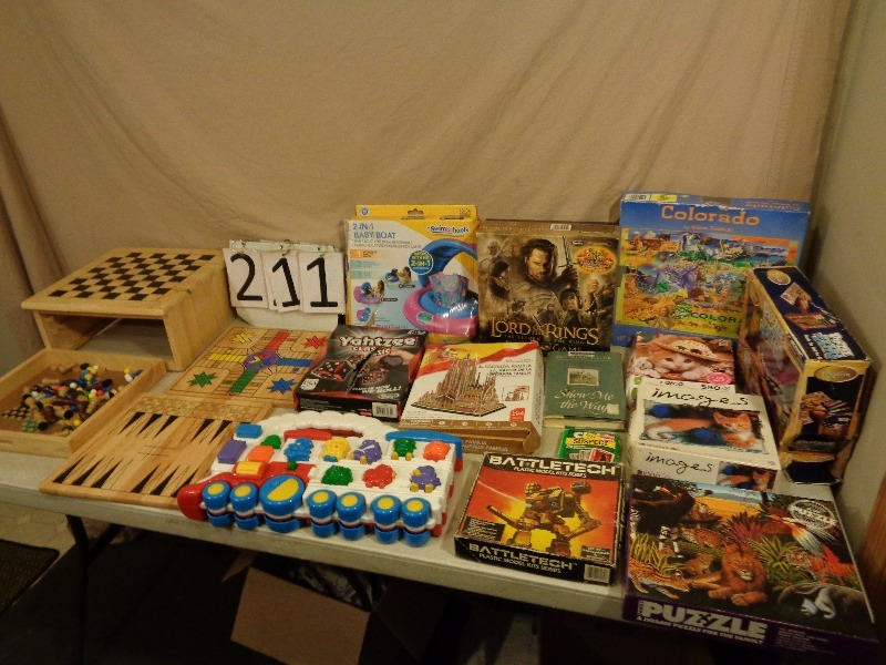 lot 211 image: Games, Puzzles, and More