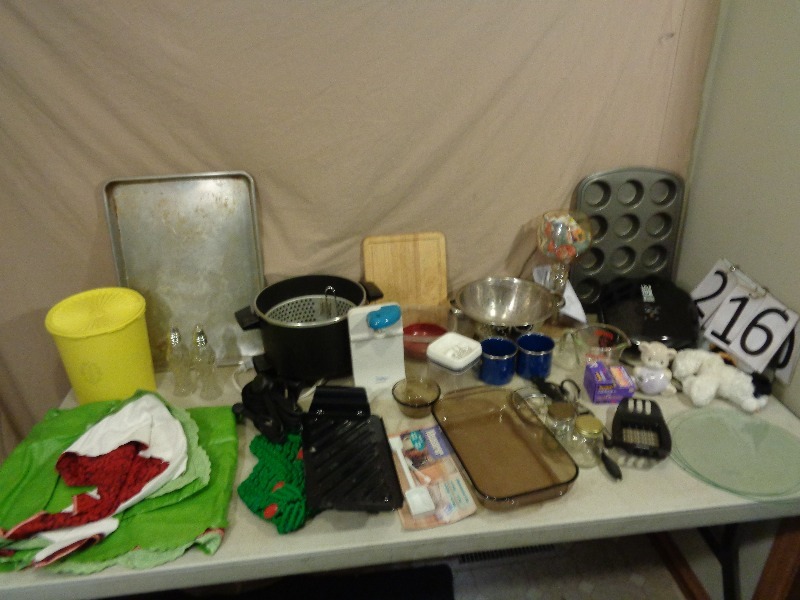 lot 216 image: Kitchen Items and More