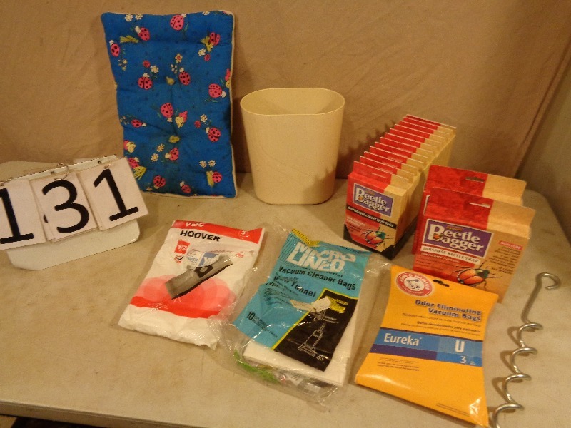 lot 131 image: Beetle Traps, Vacuum Bags, and More