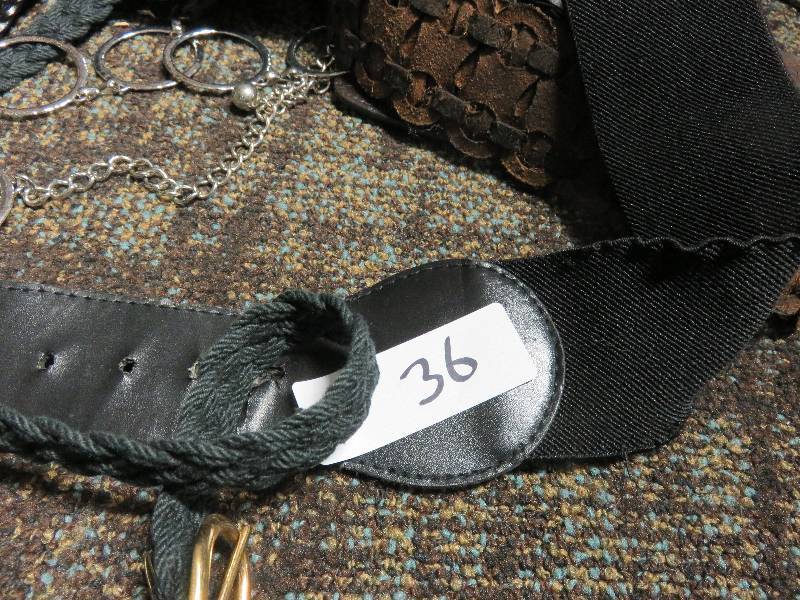 lot 36 image: belts and ties