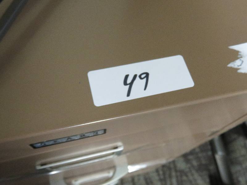 lot 49 image: filing cabinet and hanging candle holder