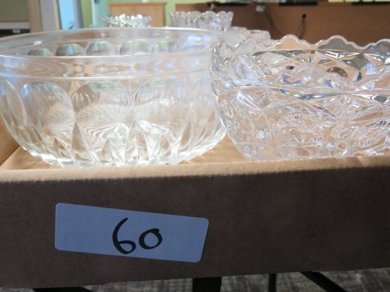 lot 60 image: glass bowls