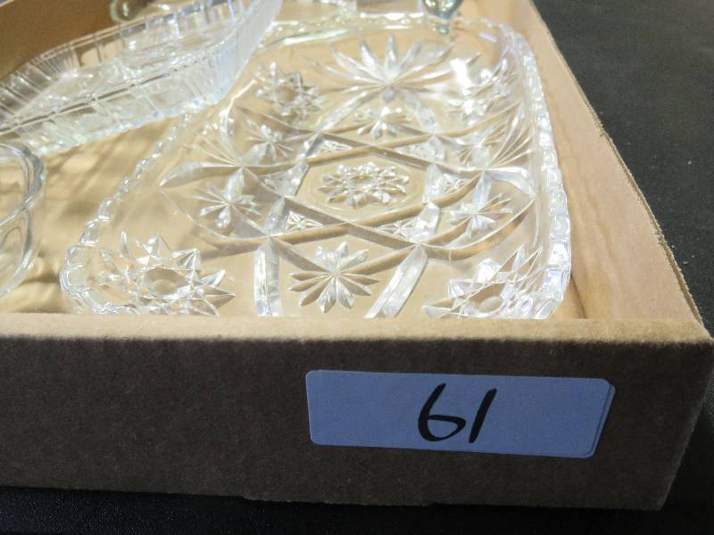 lot 61 image: misc. glass trays