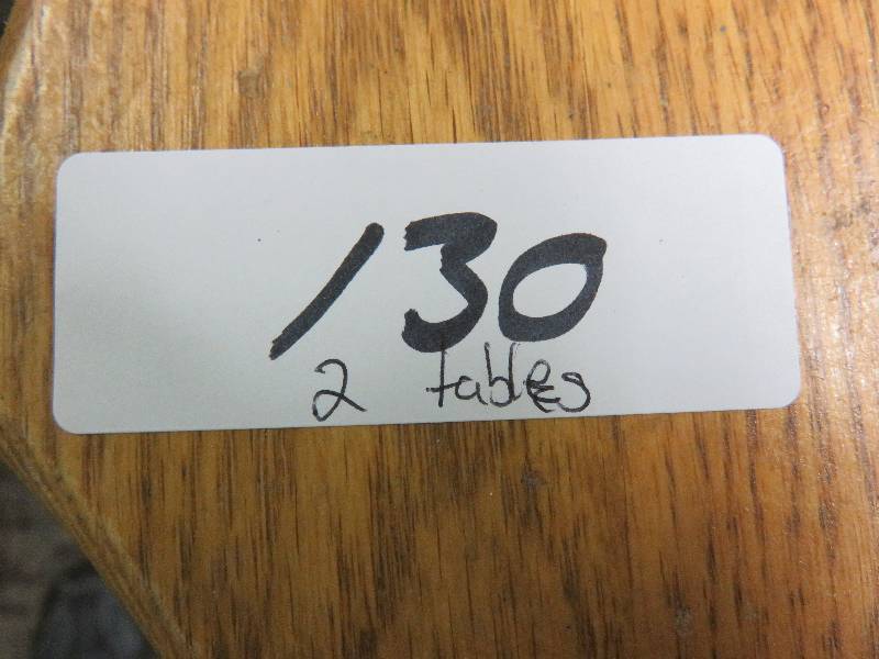 lot 130 image: vintage tables