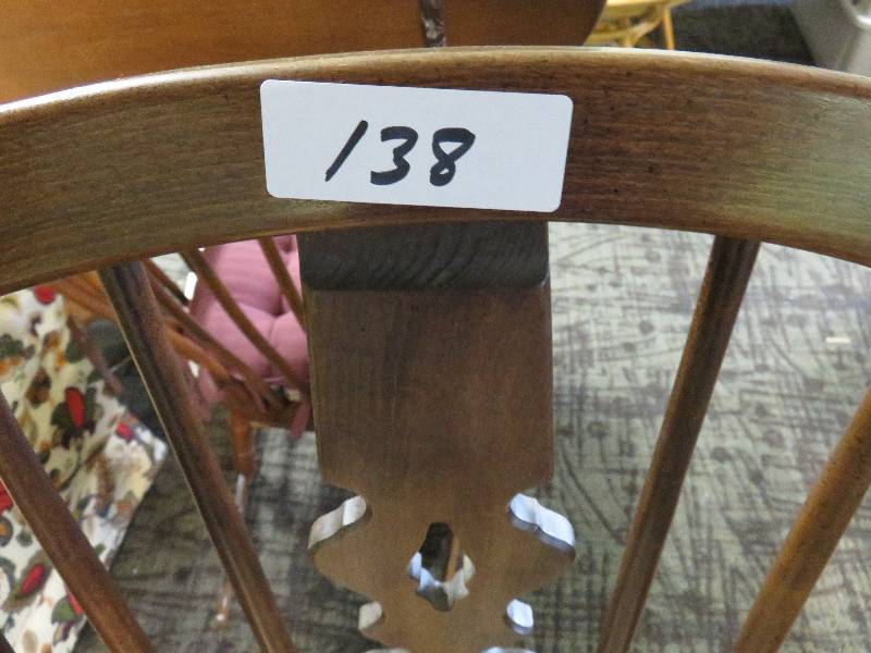 lot 138 image: vintage wood chair