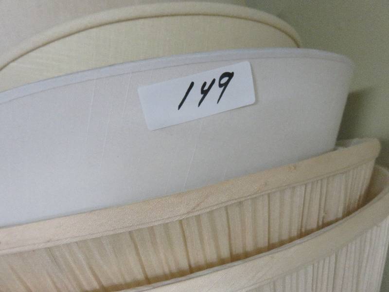 lot 149 image: lamp shades
