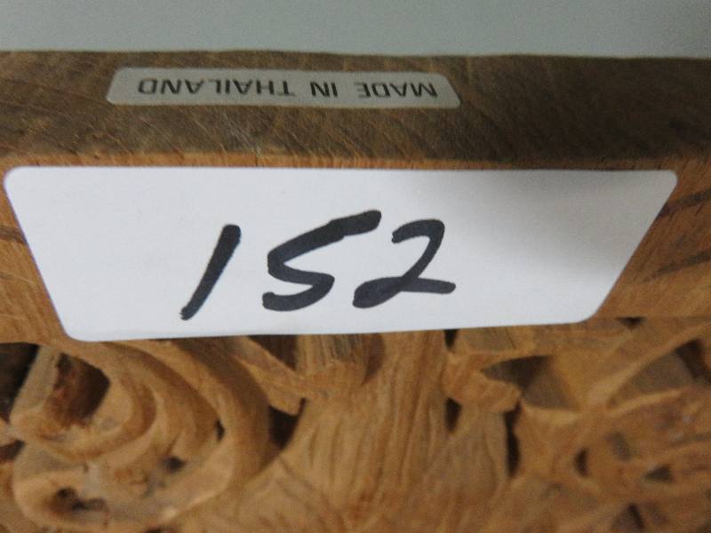 lot 152 image: wood carved picture