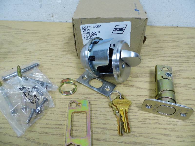 Single Cylinder Deadbolt