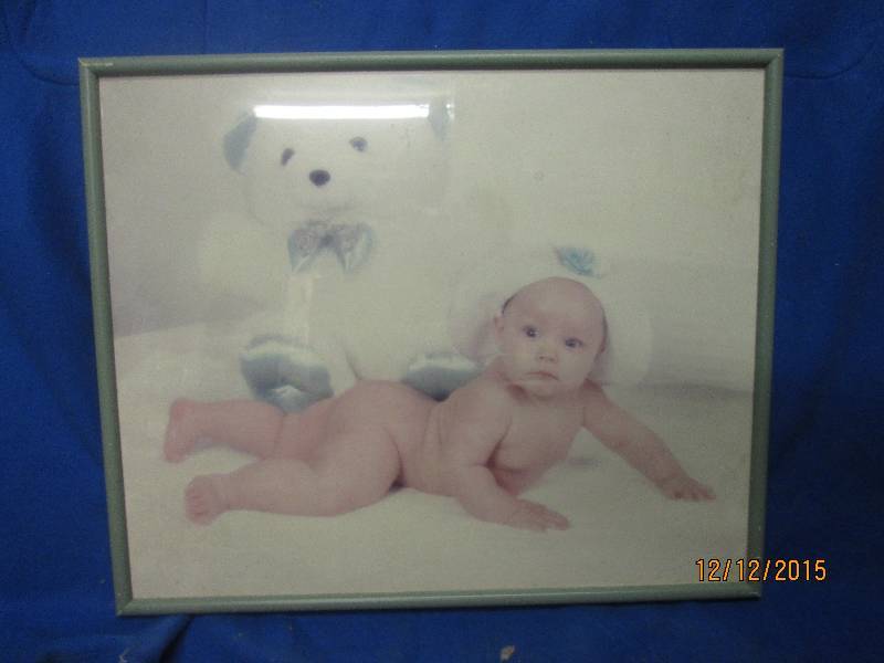 21 x 25 framed baby picture ...