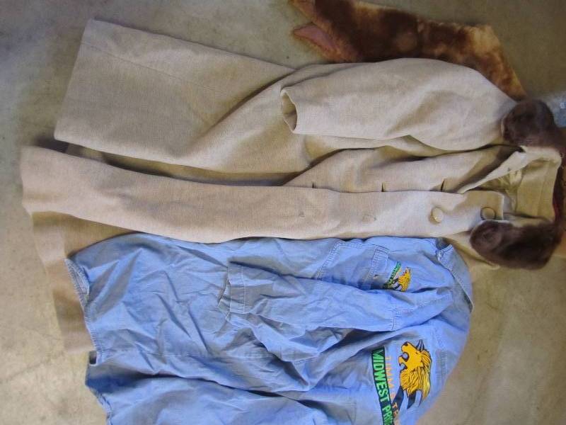 jacket with fur collar and Tims str...