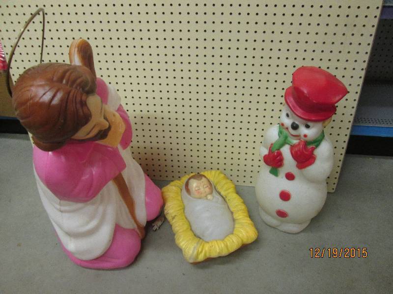 mary, baby, and snowman figures for...