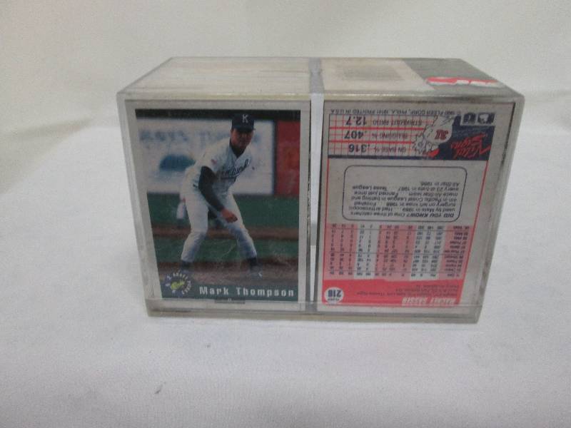 MLB baseball cards in case...