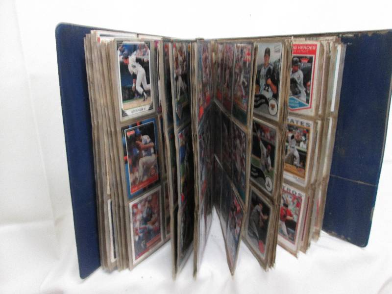 Baseball Cards in collector album...