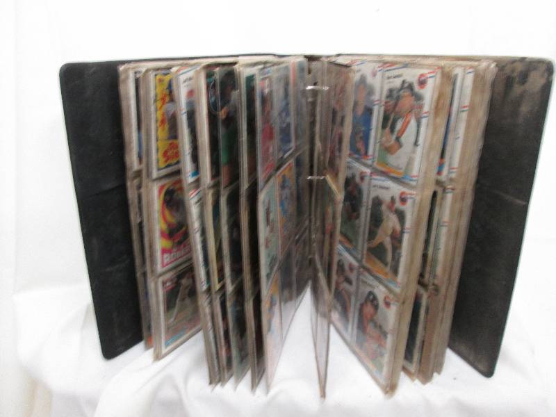 Baseball Cards in collector album...