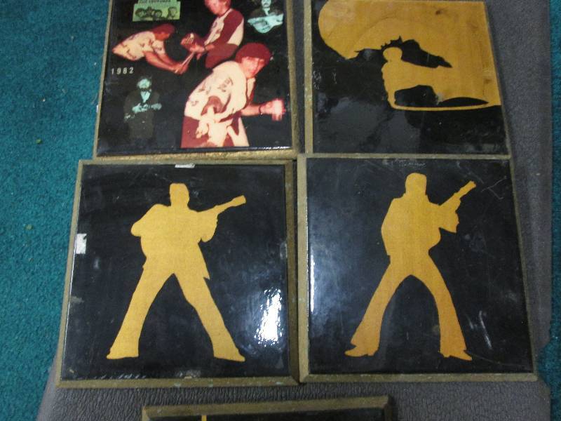 Set of reverse sihouette decorative...