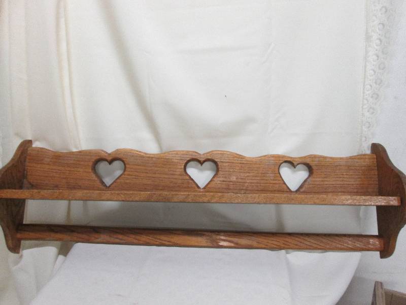 35 12 inch wooden 3 hearts decorat...