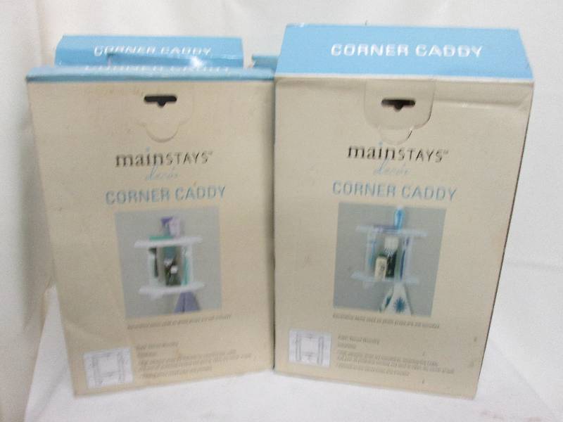 Lot of 4 Mainstays Corner caddys...