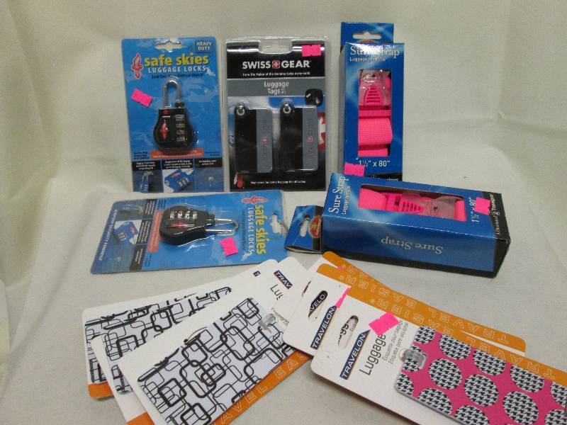 lot 325 image: Travel needs 5 luggage locks , 1 p...