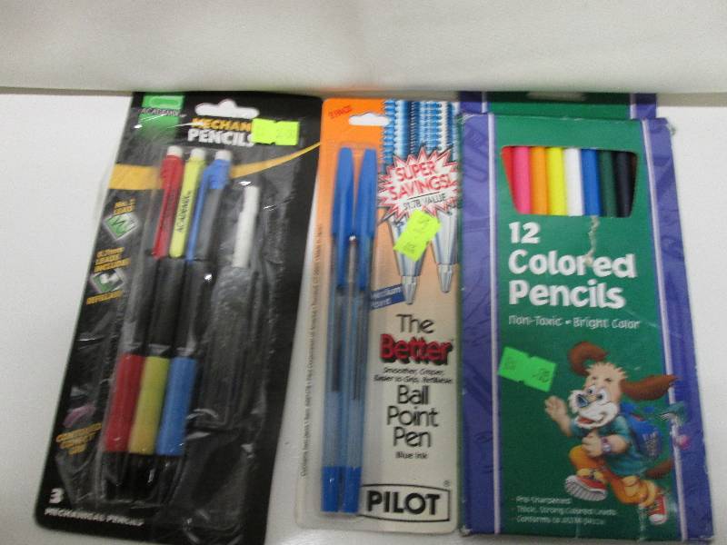 lot 327 image: Office School Supplies Colored pe...
